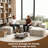 137" Comfy Cloud Modular Sectional Couch with 2 Ottoman,Modern Minimalist Upholstered Couches, Comfort U Shaped Sofa for Living Room,Deep Seat Corner Couch,No Assembly Required-472686443