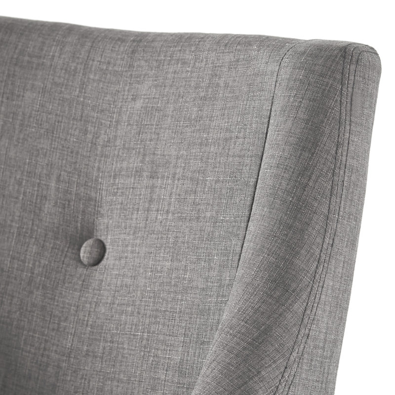 Chaise d'appoint Irving Place, Lin gris, Naturel