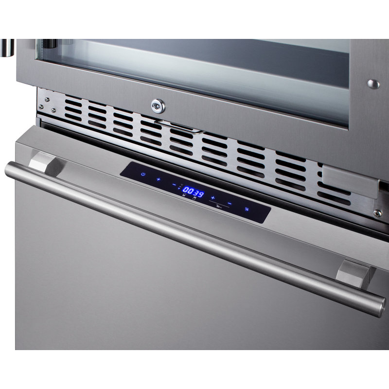 Summit Appliance Four Zone 23.63 " Built-In and Freestanding 46 Bottle Wine & Beverage Refrigerator