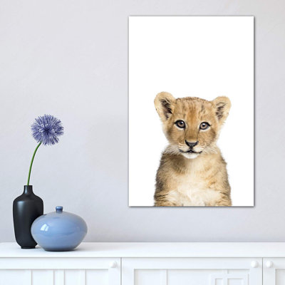 Baby Lion 1 Piece Wrapped Canvas Wall Art