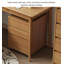 Bureau en bois massif avec caisson à tiroirs mobiles-1695171765