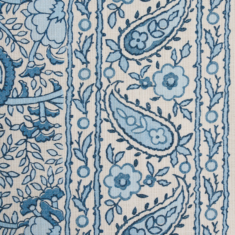 Tissu intérieur / extérieur Schumacher x Mark D. Sikes Daisy, Indigo