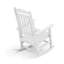 Chaise berçante d'extérieur en plastique surdimensionnée toutes saisons Adirondack-117802449