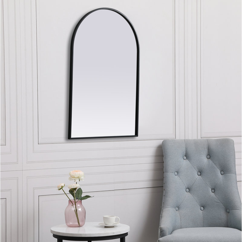 Miroir mural Sabine, Noir, 36 po x 24 po