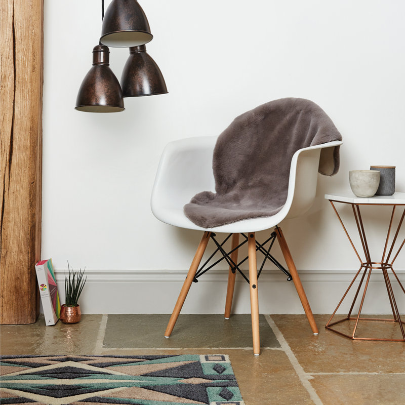 Hand Carved Non-Slip Geometric Indoor Doormat