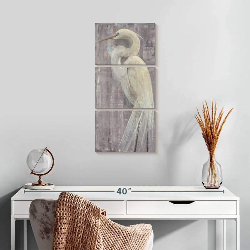 Pieds de l'aigrette côtière II, H 27 po x l 12 po