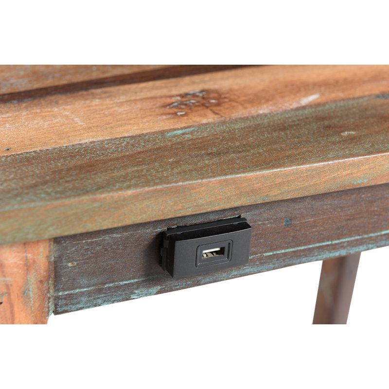 Solid Wood End Table, 16x25x27