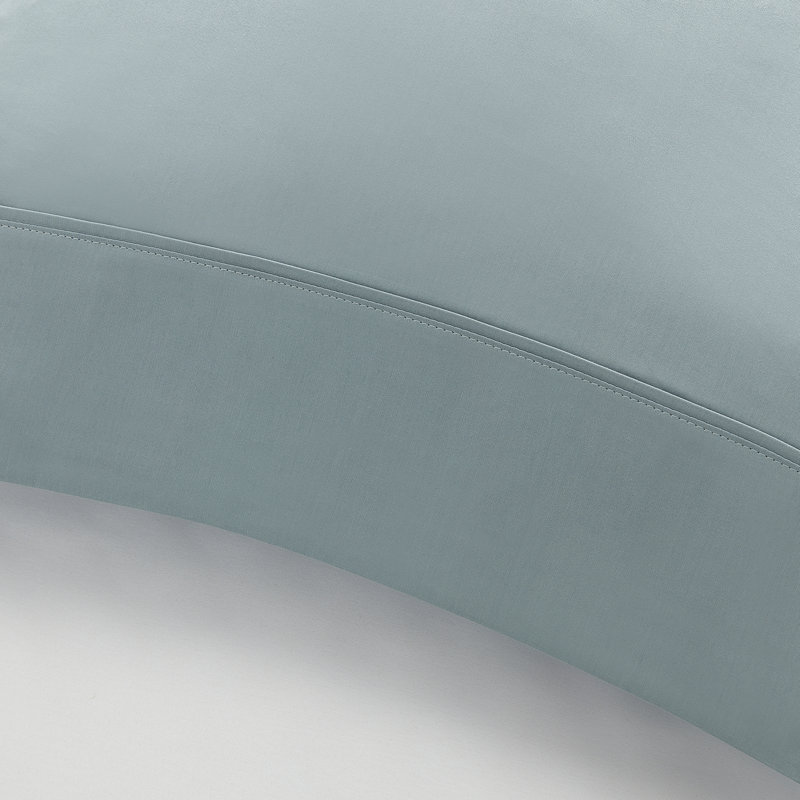 Ensemble de draps en satin 100 % coton d'une contexture de 400 fils, Double, Ardoise
