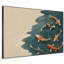 Très grande reproduction d'art sur toile - Poissons koi colorés nageant dans un étang tranquille pour le salon ou la chambre à coucher - «Assemblage requis du cadre (cadre non fini)»-129759032