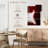 Modern Electric Guitar On Red