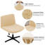 Housse de chaise de bureau extensible sans accoudoirs; housse de chaise extensible amovible; protecteur de chaise à dossier moyen-1368962071