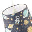 18 cm H Drum Cotton Lamp Shade ( Screw On ) in Blue