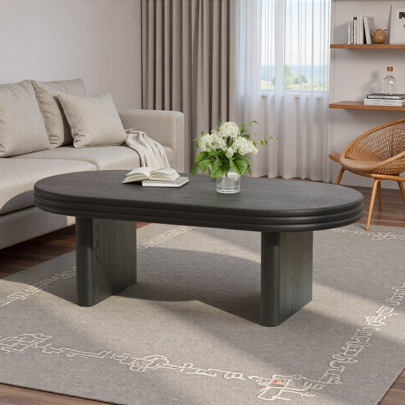 Table basse Mid Century Modern, Noir