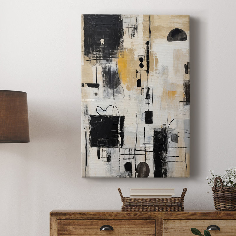 Série ABSTRACT CCDCLXXIX - Cavas de galerie sur mesure, H 18 po x l 12 po