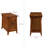 Favorite Finds Solid Wood Mission Cabinet End Table-19047997