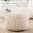 Aubree Upholstered Wool Ottoman