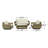 Ravinia 4-Piece Wicker Outdoor Seating Group with Sunbrella Cushions