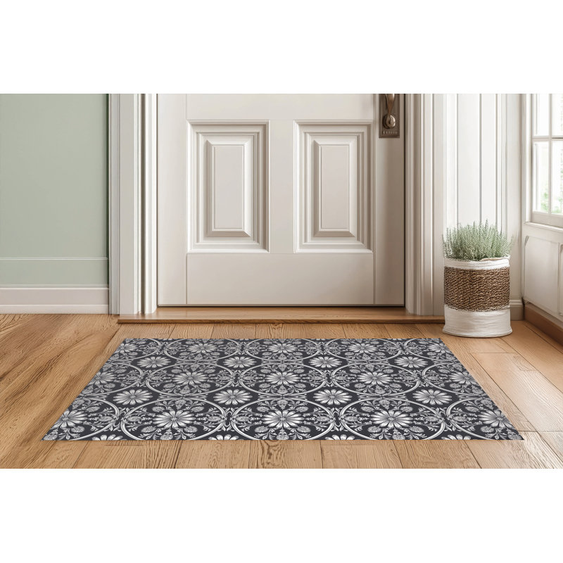 Paillasson Daisy, Gris anthracite, L 48 po x L 72 po