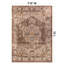 Tapis brun châtaignier traditionnel antidérapant lavable à la machine-1835315799