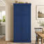 Armoire de cuisine de style shaker de 77 pouces de hauteur, armoire de rangement autoportante avec porte-bouteilles Dispositif anti-basculement de prise de courant intégré pour la salle à manger de cuisine-970980145