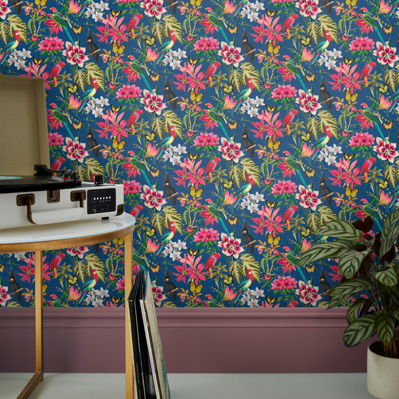 Envy Paradiso Multi Removable Wallpaper, Navy