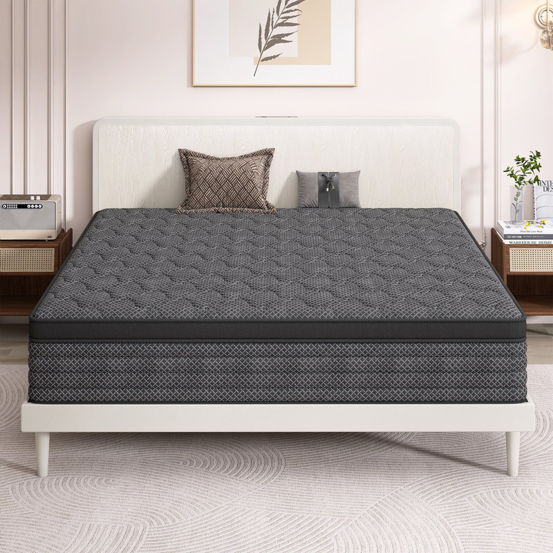 8''/12''/14'' Medium Firm Hybrid Mattress With Breathable And Cooling Foam, 14", Queen