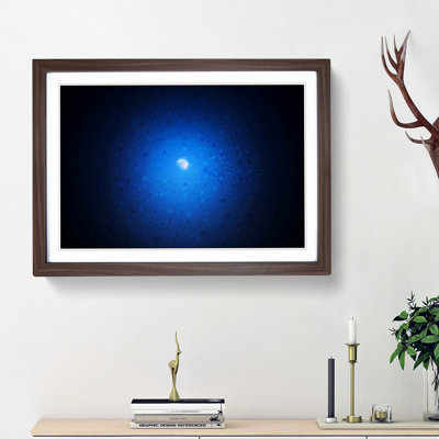 Half Moon in Abstract - Picture Frame Graphic Art Print