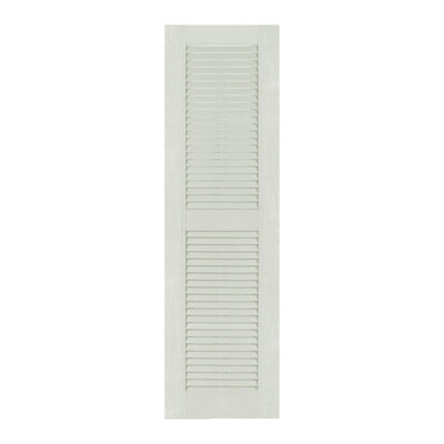 Custom Louvred Shutter with Straight Top