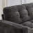 126" Modern Multifunctional Sectional Sofa With Bluetooth Speakers And RGB LED Lighting-122062008