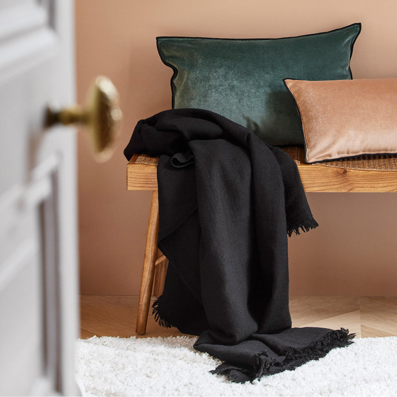 Rectangular Cushion, 40cm H x 60cm W, Dark Green