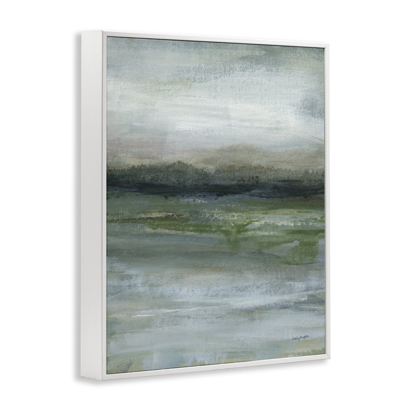Art abstrait numérique, art numérique par Haley Knighten, Estampe numérique encadrée blanc bord de mer, H 20 po x l 16 po