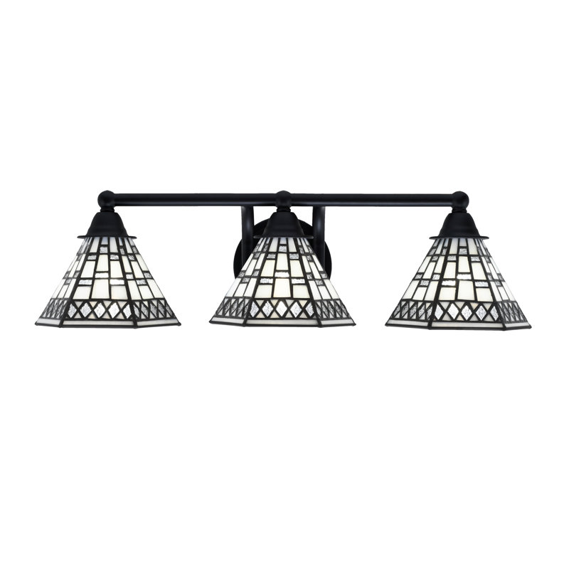 Barre d'éclairage de salle de bain 3 lumières Nashita