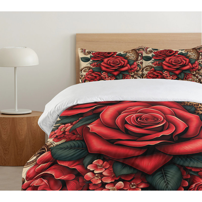 Leopard Duvet Cover, King Duvet Cover + 2 Standard Shams