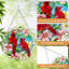  Vitrail Cardinal suspendu 8,6 pouces