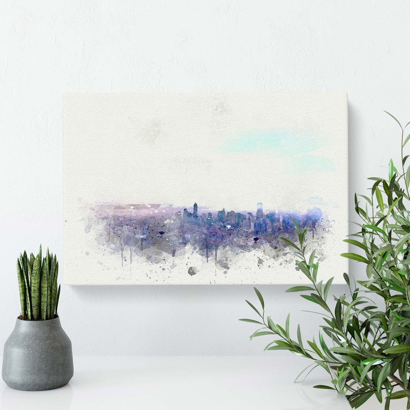 Manila Skyline In The Philippines - No Frame - Wrapped Canvas, 35.6 cm H x 50.8 cm W