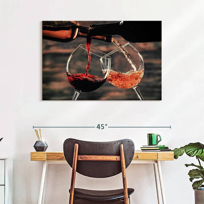 Yarlin versant du vin de bouteilles, H 26 po x l 39 po