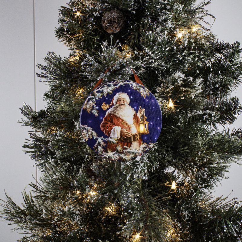Ornement DEL Enchanted Santa
