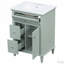 Meuble-lavabo 24 po avec lavabo, tiroir et tablette réglable 24 po-627519868