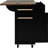Kitchen Island With Rolling Wheels, Drop Leaf, Power Supply, Drawer, 53.5''W X 28.92''D 36.5''H, Black For Area Socket, Cart, 53.5'' 28.92'' 36.5'-508236220