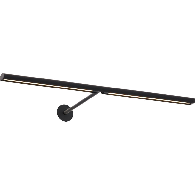 Plural Dome Picture Light, Nightshade Black, 0.5" H x 18" W x 8.9" D, 13.5