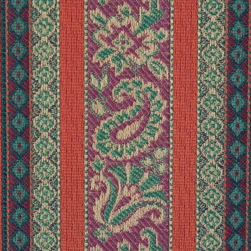 Markova Stripe Fabric, Red