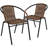 Arthor Rattan Indoor/Outdoor Stacking Restaurant Chairs (Set of 2)-1822964016