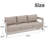 Frances Aluminum 76" Patio Sofa with Sunbrella Cushions-123514868