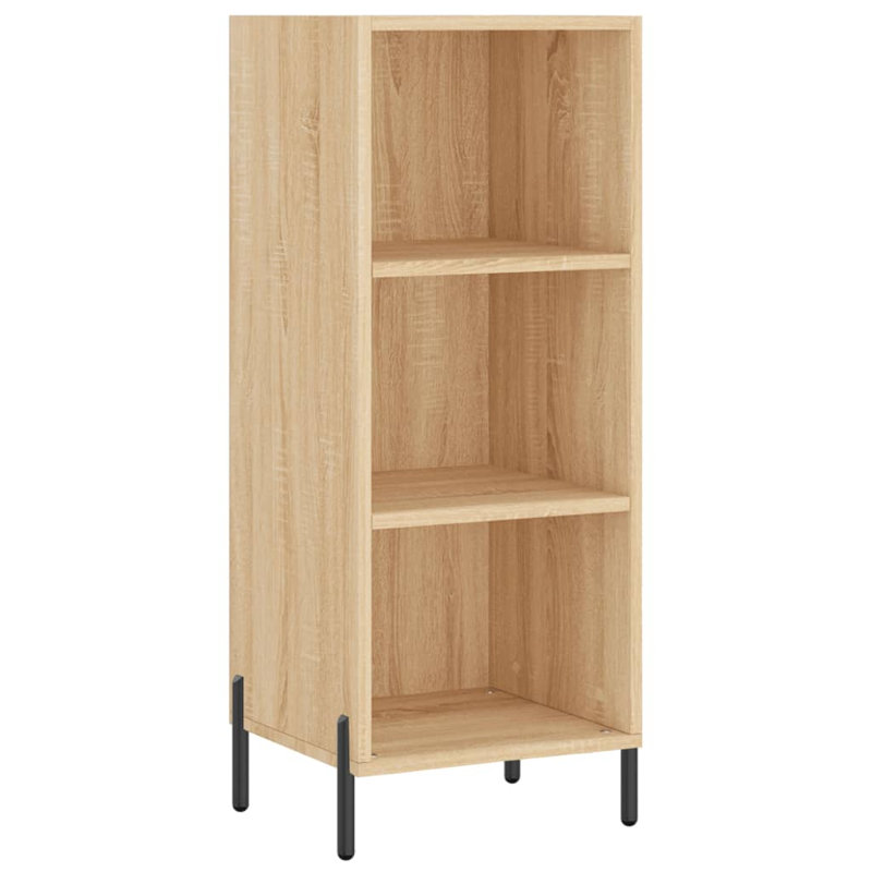 Maali 90cm H x 34.5cm W Standard Bookcase, Sonoma Oak