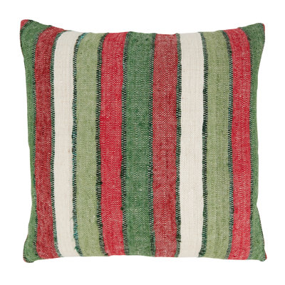 Lynn Collection Striped Cotton Throw Pillow
