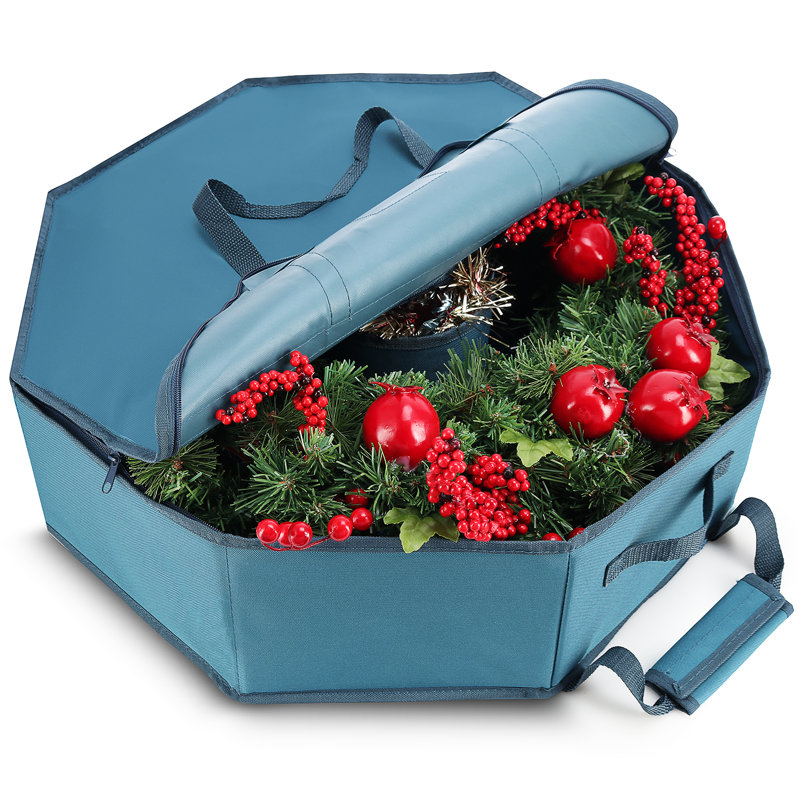 Sac de rangement pour couronne de Noël The Holiday Aisle®, H 36 po x l 36 po x P 8 po