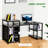 68 Inch Office Table Computer Desk Workstation Bookshelf With CPU Stand-628774089