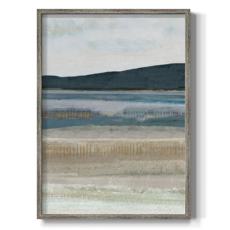Saltwater Bay III Framed Print - Solid Wood, 11" H x 9" W