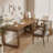 Brown L-Shaped Solid Wood desk-108840005