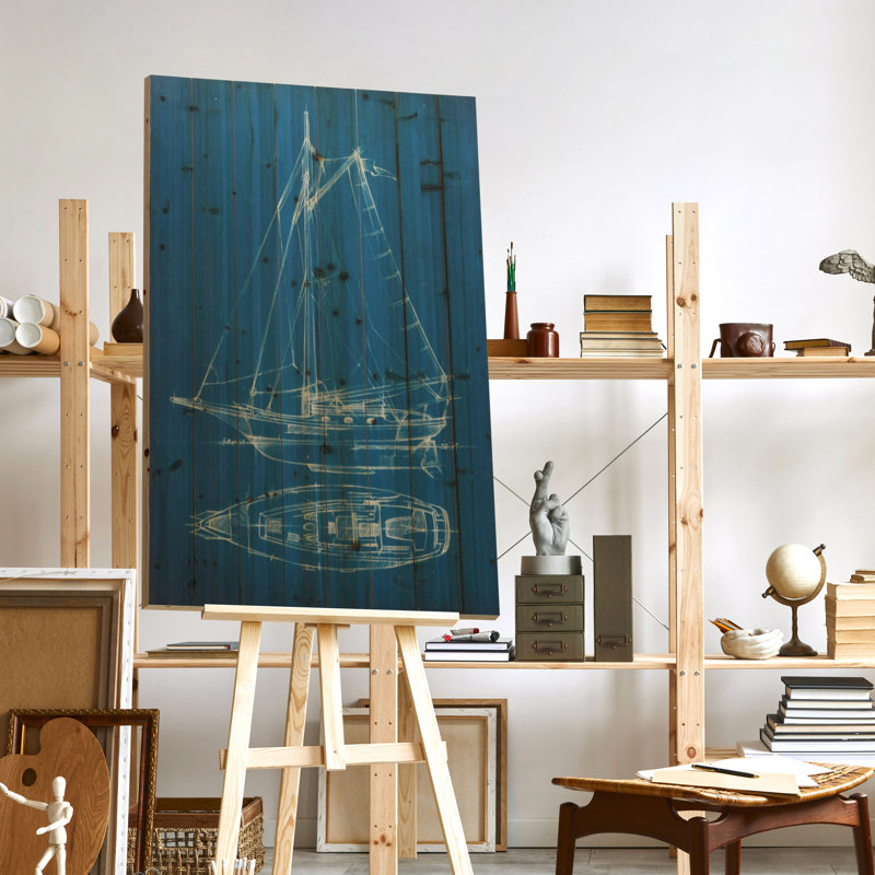 « voilier 2 », impression sur bois